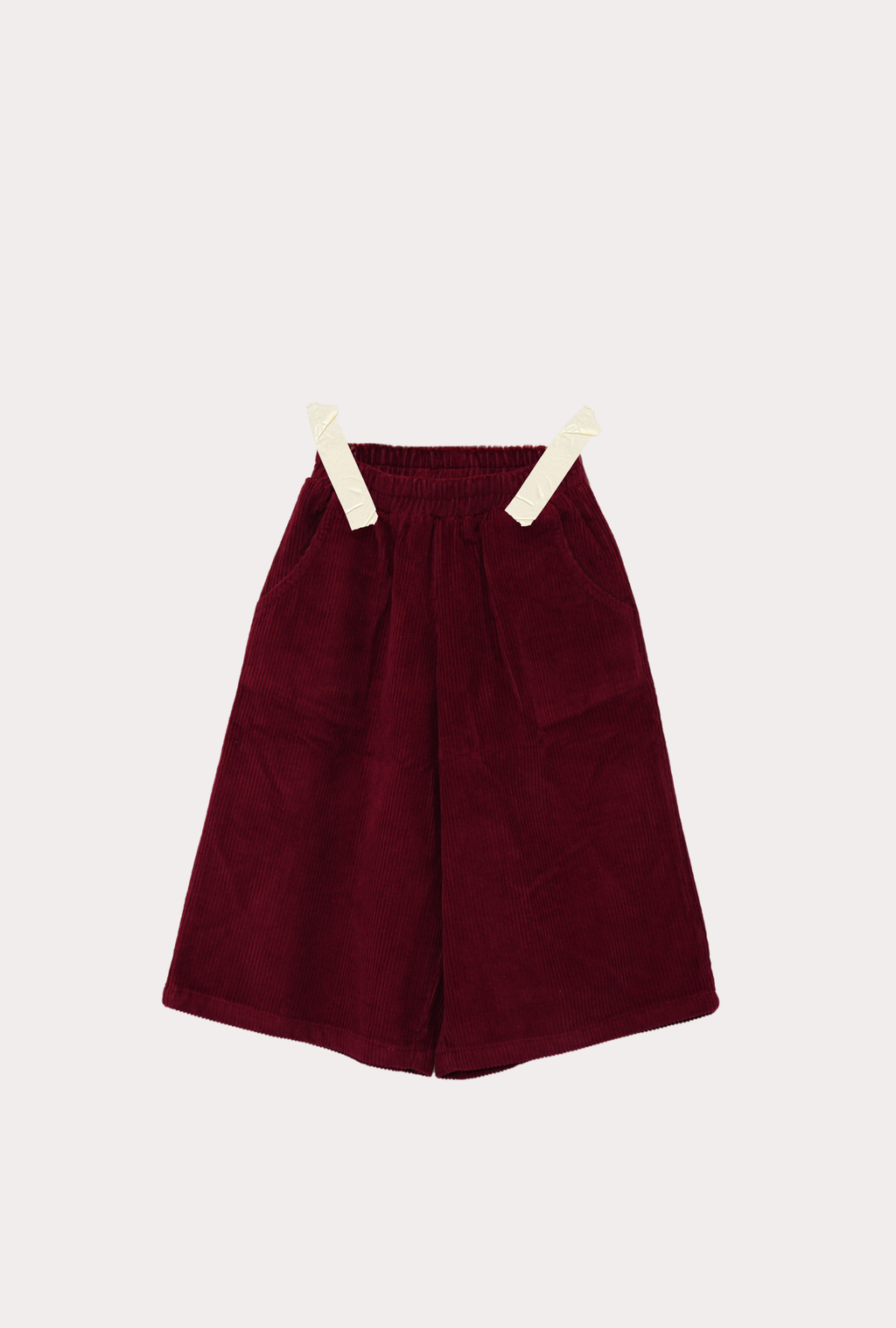 Kids wide leg corduroy pants in flame red — Blaze Cord Pant by From Y To Z